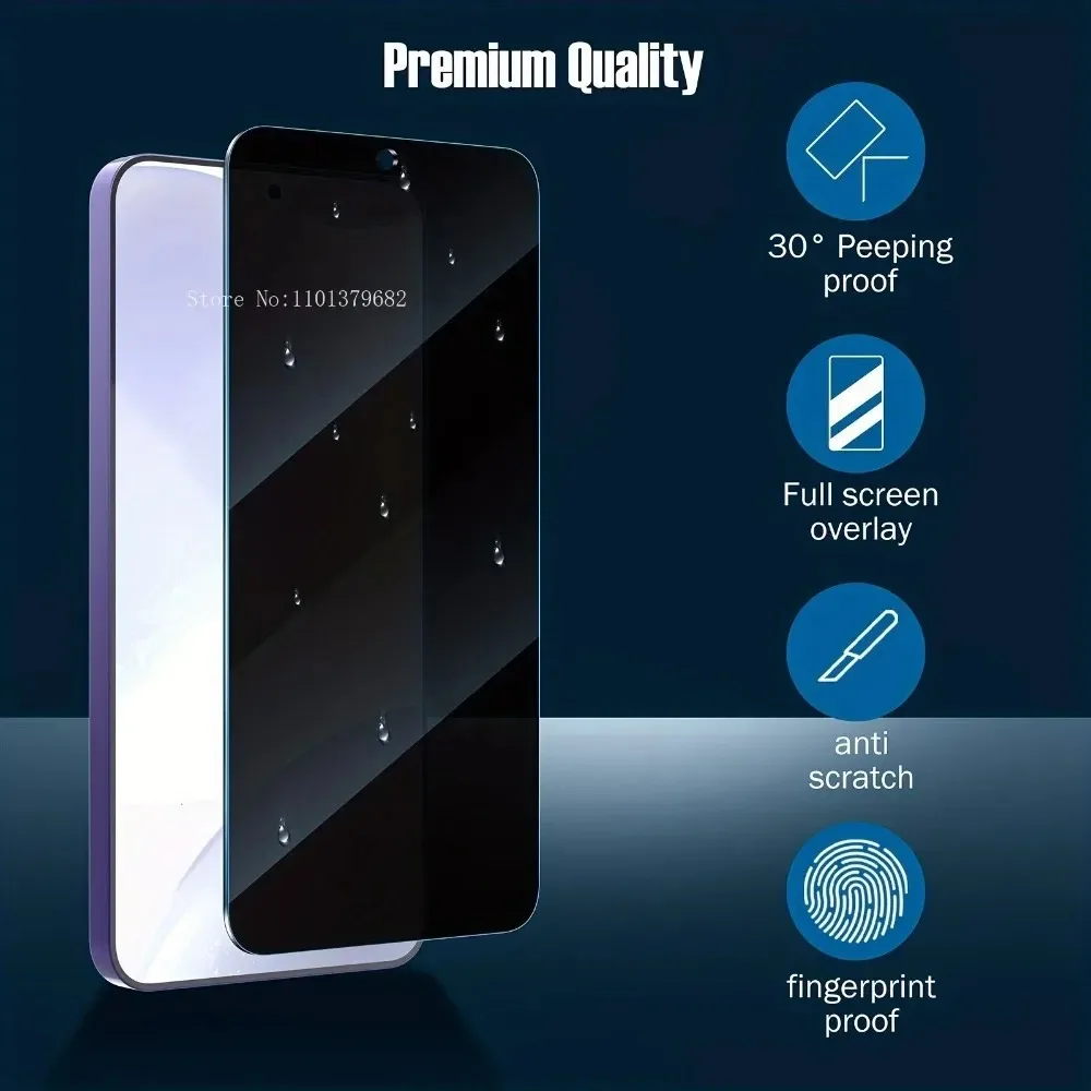 3Pcs Privacy Screen Protector for Samsung A13 A15 A23 A34 A35 A41 A53 Anti-Spy Tempered Glass For Samsung A35 A55 A54 A14 A733
