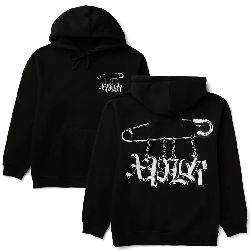 XPLR Sam and Colby Punk-Abzeichen Hoodie Unisex Freizeit-Sweatshirt – Detail 3