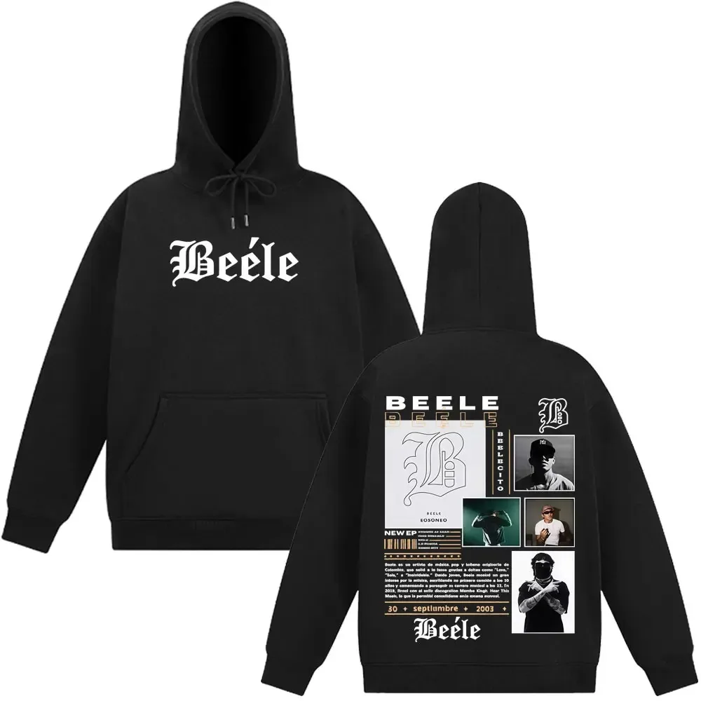 مغني الراب Beele Borondo Tour 2025 الجرافيك البلوز الرجال النساء موضة Y2k الملابس الرياضية عادية الهيب هوب هوديس الشارع الشهير