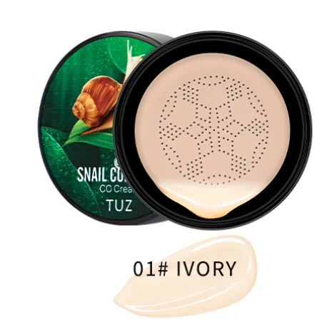 Natural Snail Collagen BB Cream Mushroom Head Air Cushion CC Foundation Lightweight Concealer Breathable Face Makeup Cosmetics