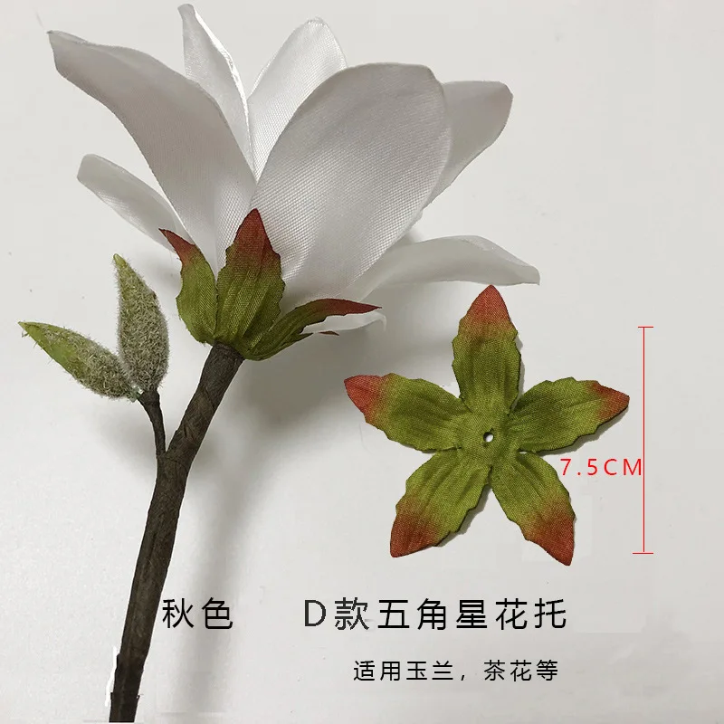 

100Pcs Artificial Flower Calyxes Fabric Floral Sepals Lightweight DIY Materials for Crafting Flower Bouquet Supplies Floral