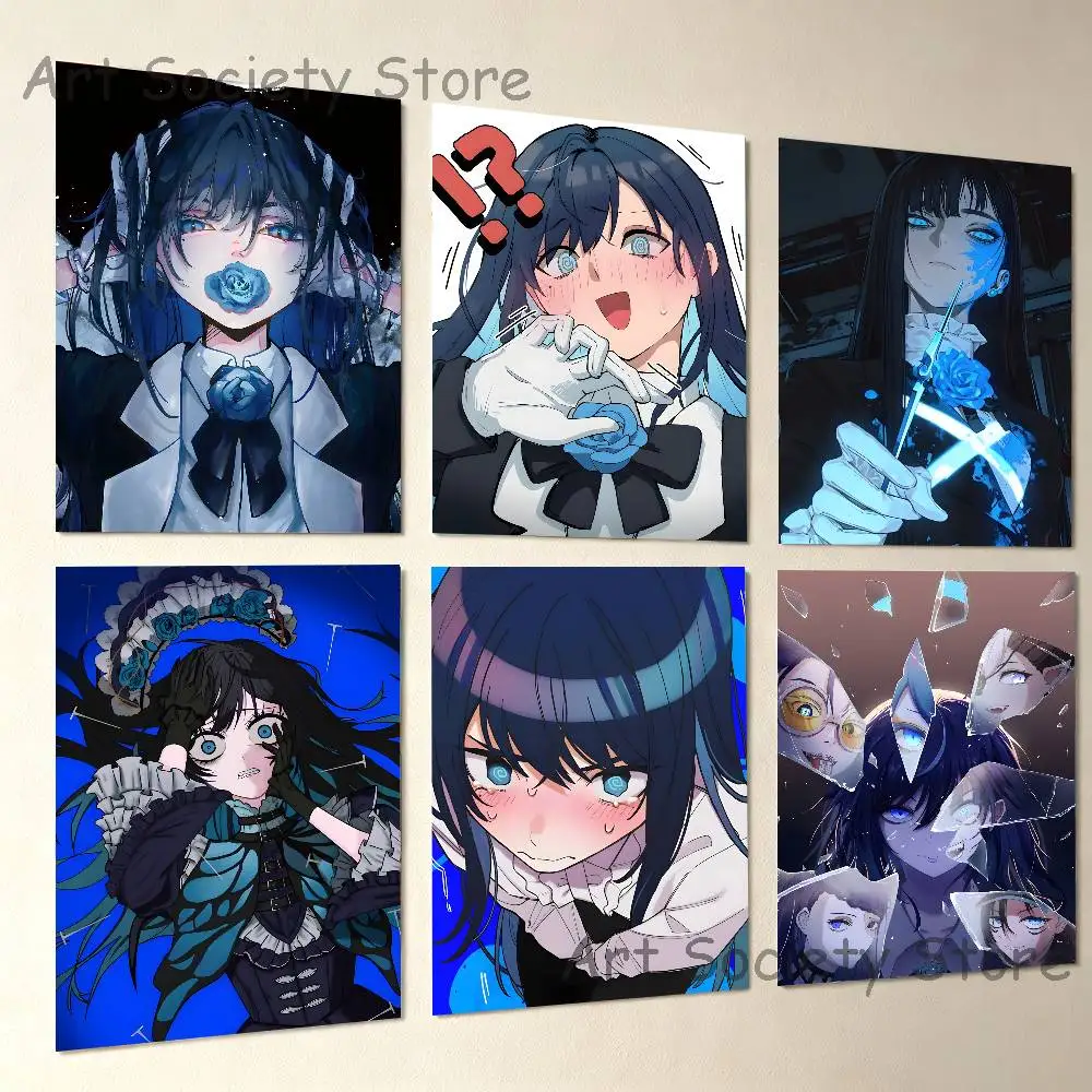Virtual Singer A-Ado Poster High Quality Dorm Living Room Aesthetic Wall Decoration Painting Stickers Gift