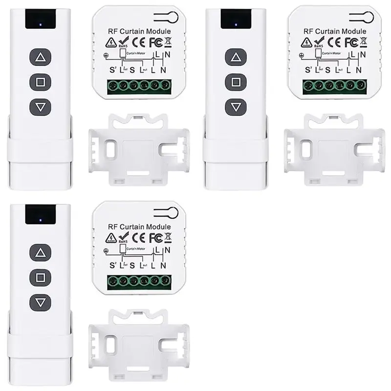 LICE-3X Tuya Wifi Smart Curtain Switch Controllers Roller Blinds Shutter Motor Smart Life APP Remote Control Alexa Google