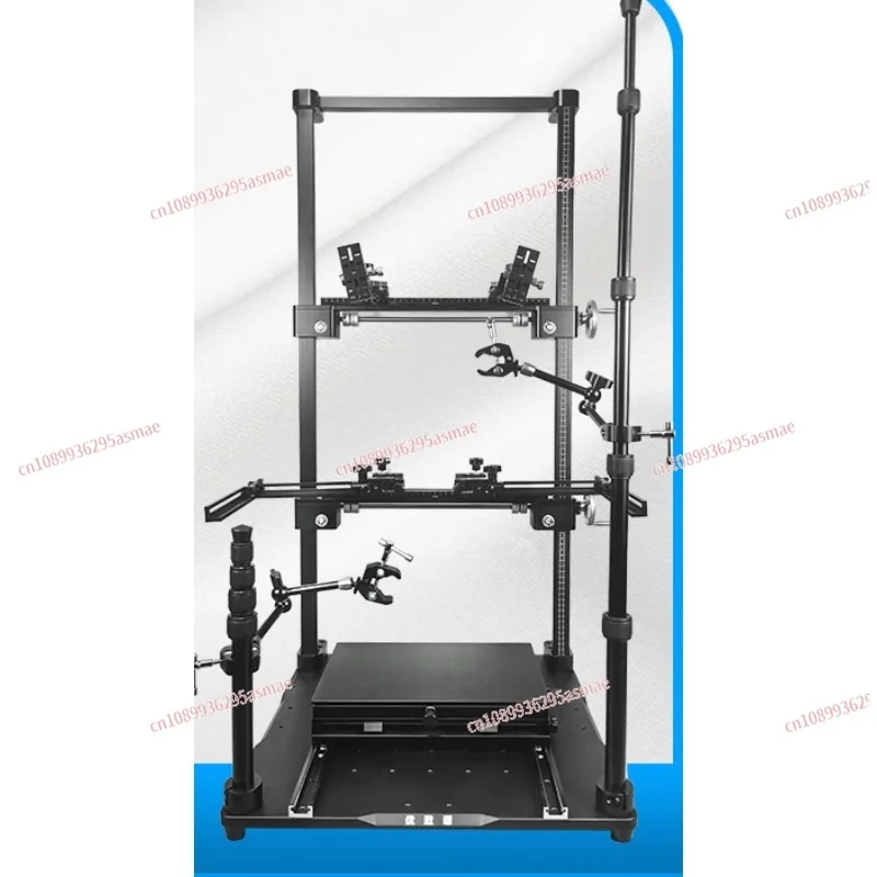 Industrial machine vision experimental bracket lighting test hand crank large size with scale binocular fine-tuning fixture