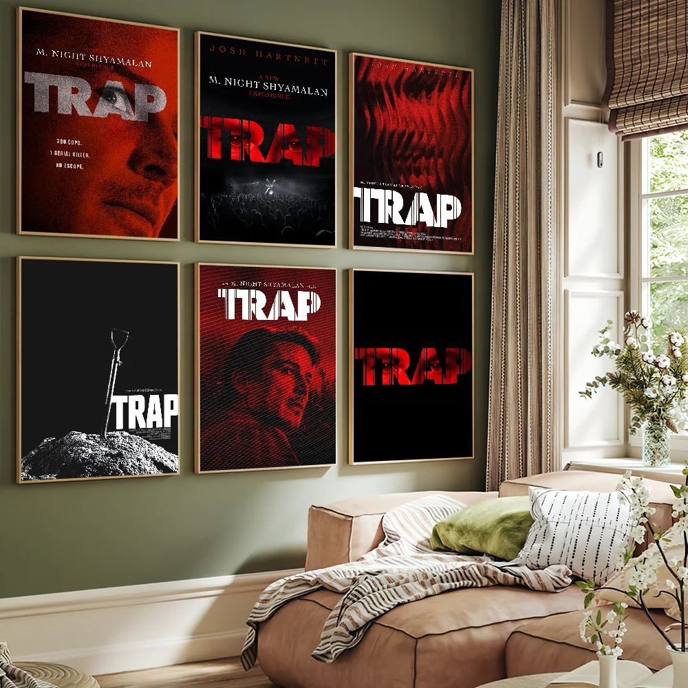 Film T-Trap Psychological Delinquency Movie Poster Art Wall Painting Stickers Decor Aesthetic Indoor Home Bar Coffee House