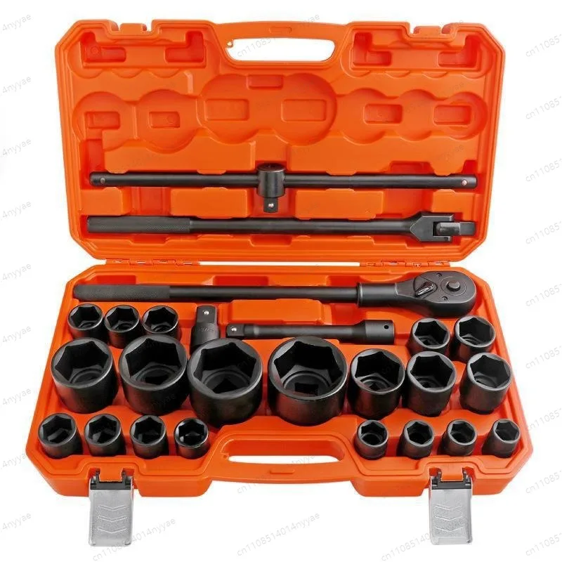 Impact Socket Set 26-Piece 3/4 & 1 Inch Drive Heavy Duty Pneumatic Wrench Socket Kit for Truck Auto Repair