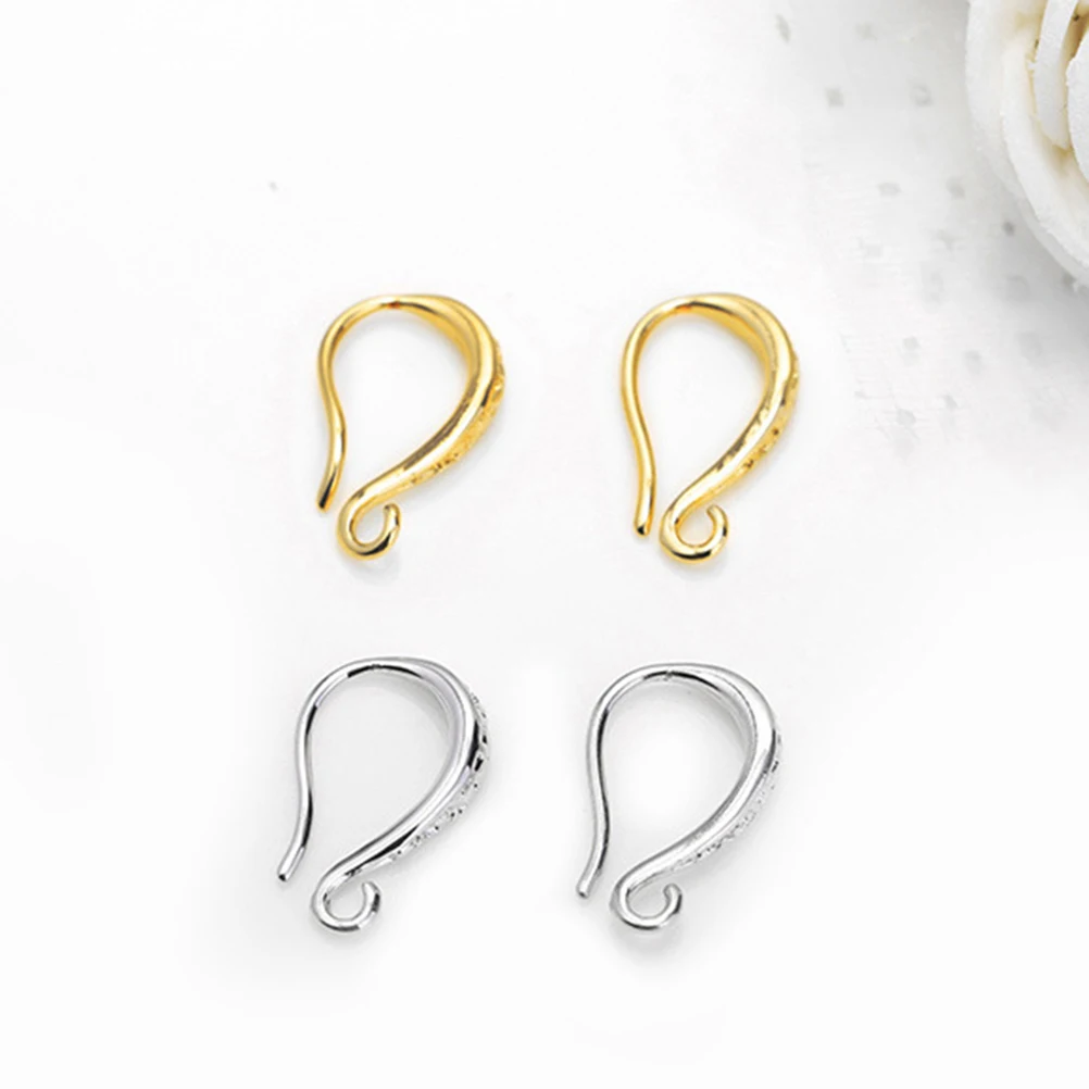 

3 Pair Creative Earring Making Hooks Delicate Metal Earring Accessories Lifting Ear Hook Earring DIY Supplies (Gold)