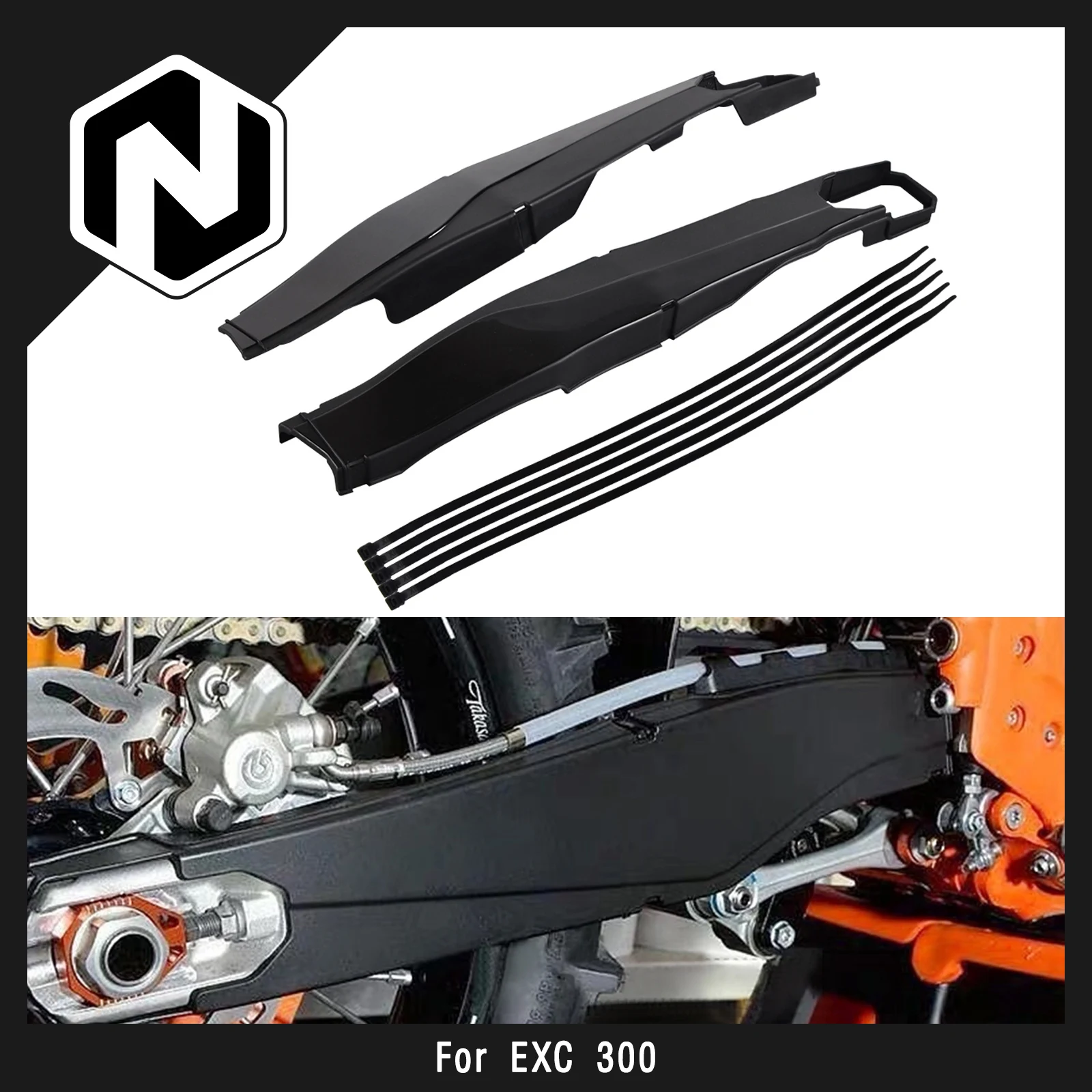 

NICECNC For KTM EXC 300 2012-2023 EXC EXC-F XCW XCF-W 150 250 300 350 400 450 500 Swingarm Protector Swing Arm Cover Guard