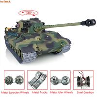 HENG LONG 1/16 7.0 2.4G Upgraded German King Tiger RTR RC Tank 3888A Metal Tracks For Boys Gifts TH17523-SMT4