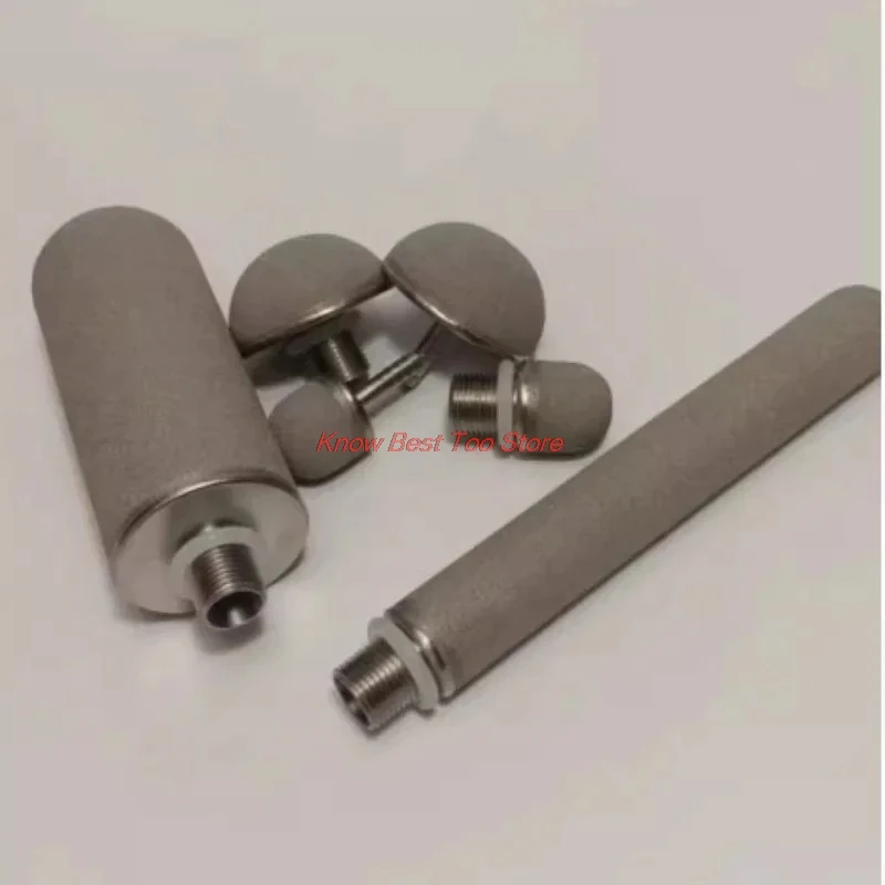 1pcs Titanium Alloy Ozone Diffuser Dia30/60mm L30/50100/300mm for Ozone Hydrogen Sewage Treatment Diffuser Aeration Head