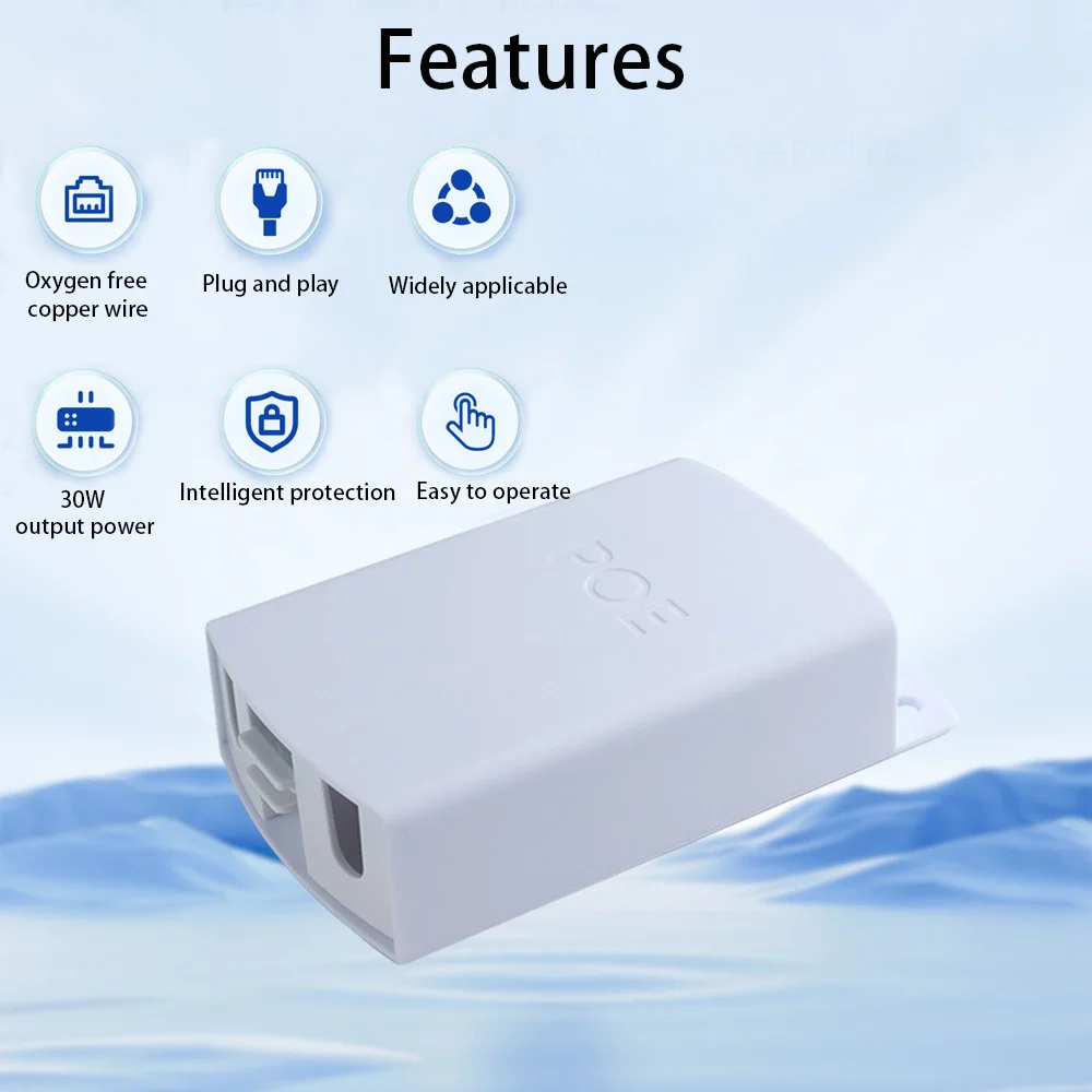 Waterproof 2 Port POE Extender 10/100Mbps 1 to 2 POE Repeater 12V Outdoor 250Meters with IEEE802.3af/at for POE Switch IP Camera