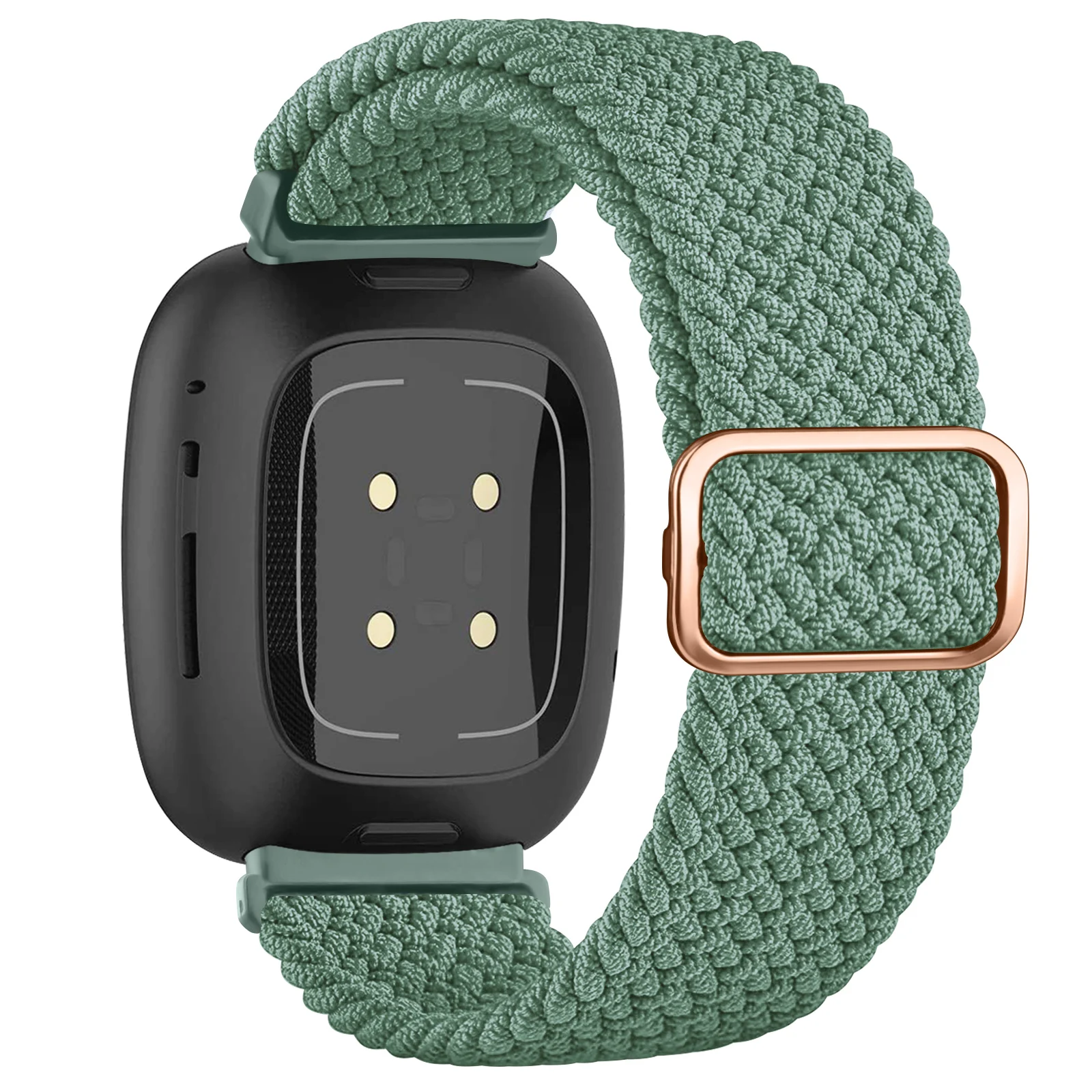 

Braided Solo Loop Strap for Fitbit Versa 3 4 Band Adjustable Nylon Sport Watchband Bracelet for Fitbit Sense/Sense 2 Wristband