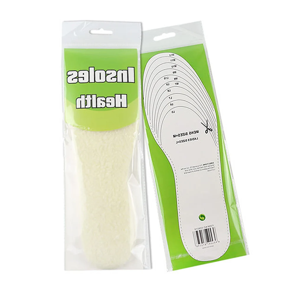 

1 Pair Winter Wool Insoles Cut to Size, Unisex Warm Shoe Pads for Men, Women, Kids (Adult 36-46/Kids 26-35 or 25-36 Random),