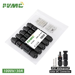 DC Solar Connector 1000V30A Solar Panel  Stecker Connectors Kit for  Cable 2.5/4/6mm2 1500V/45A