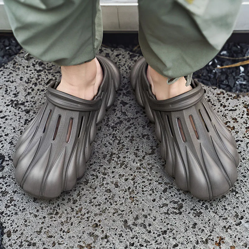 

Новая летняя коллекция 2025 года, уличные тапочки из ЭВА на толстой подошве, спортивные тапочки, легкие крутые и удобные нескользящие тапочки