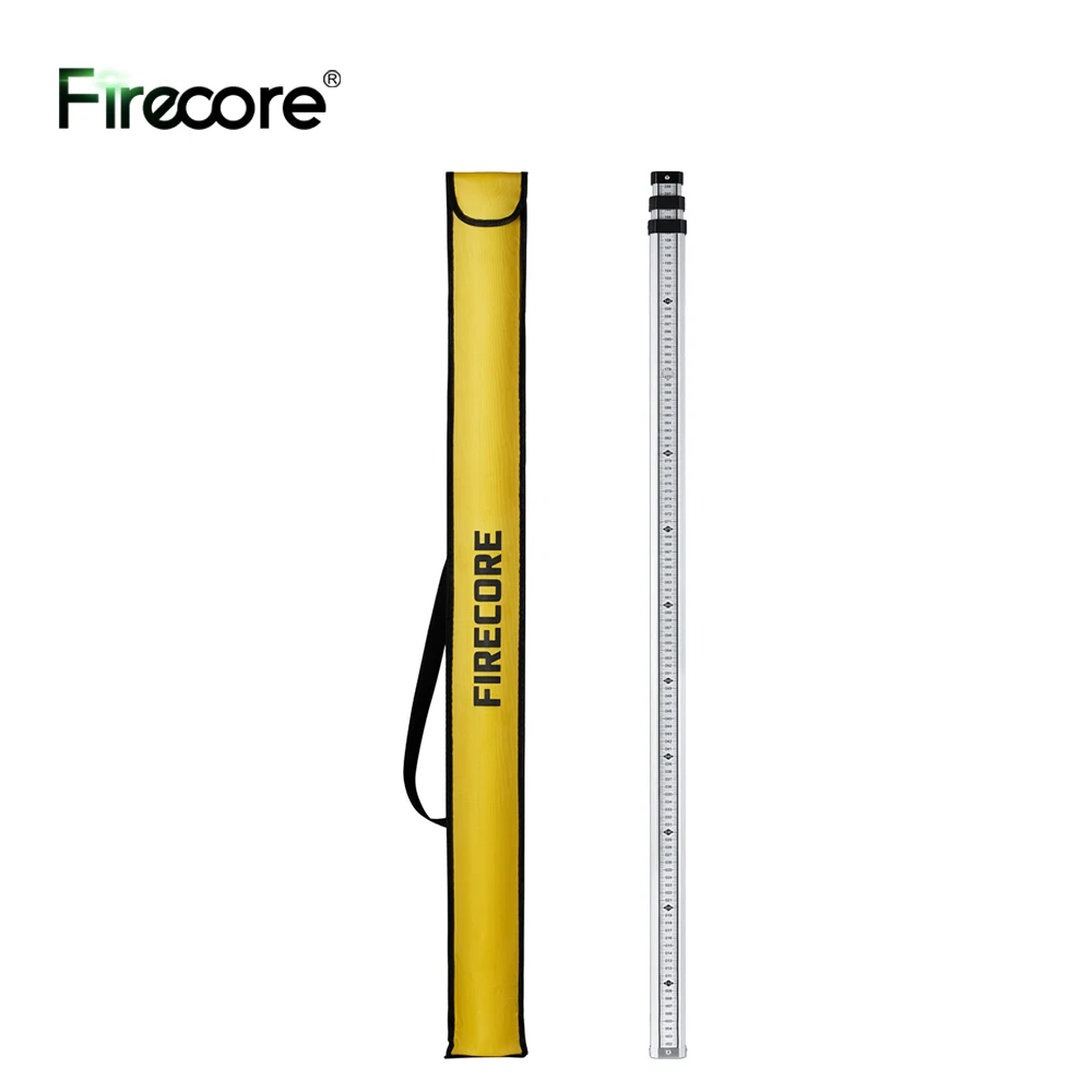 FIRECORE Aluminum Alloy Level Ruler 3M High Precision Tower Ruler For Rotary Laser/Automatic Optical Level (FLR300A)