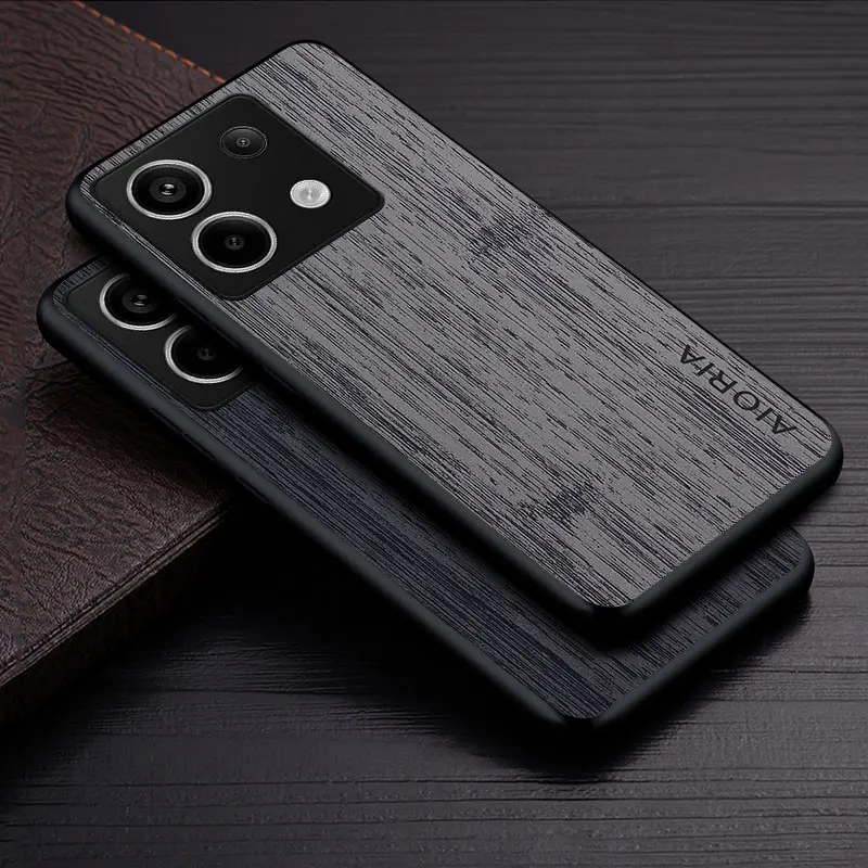 Case for Redmi Note 13 Pro Plus 4G 5G funda bamboo wood pattern Leather Luxury coque for xiaomi redmi note 13 pro case capa