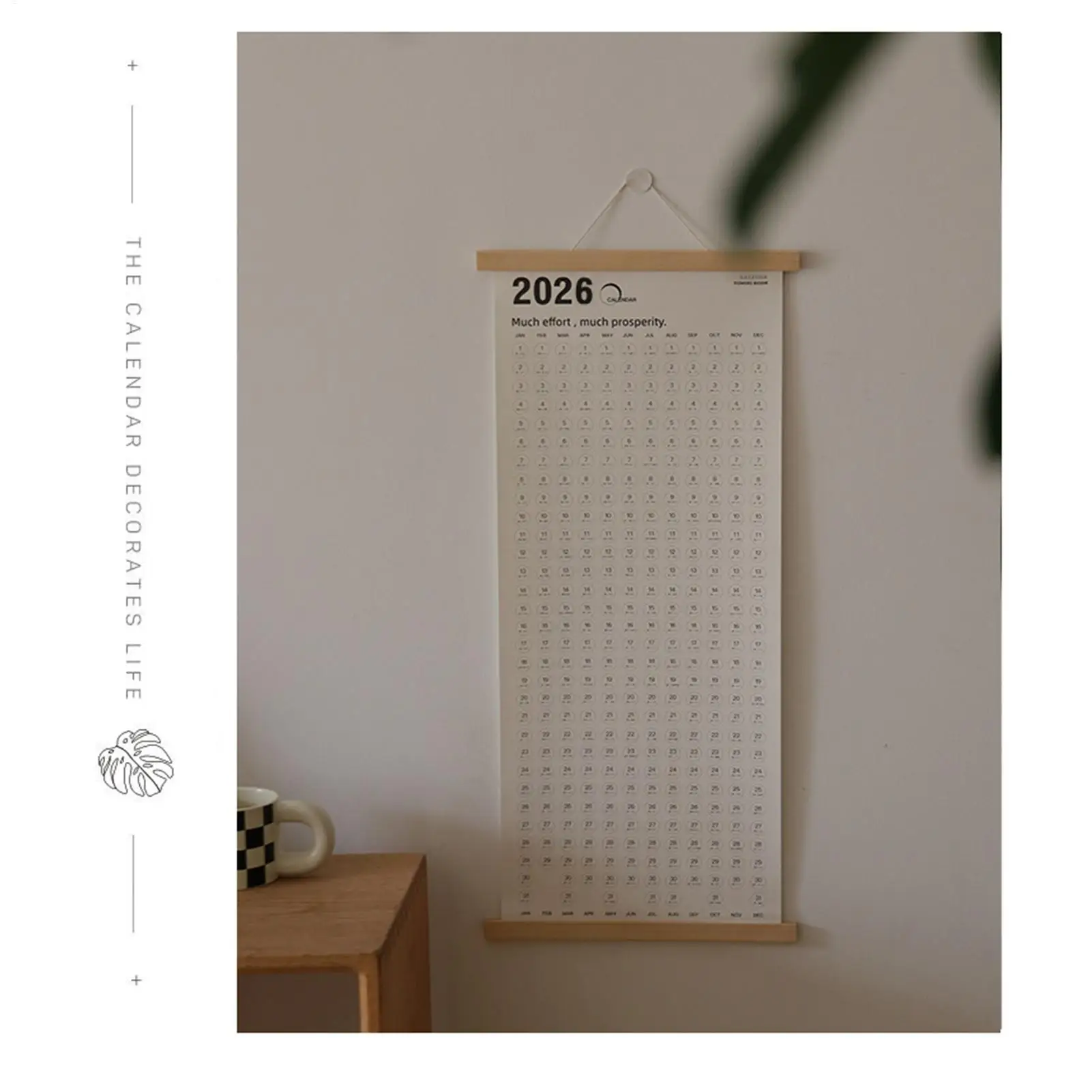 

Настенный календарь на 2026-2027 Двусторонний планировщик Большой настенный календарь на 2026-2027 на Рождество, Новый год, планирование встреч