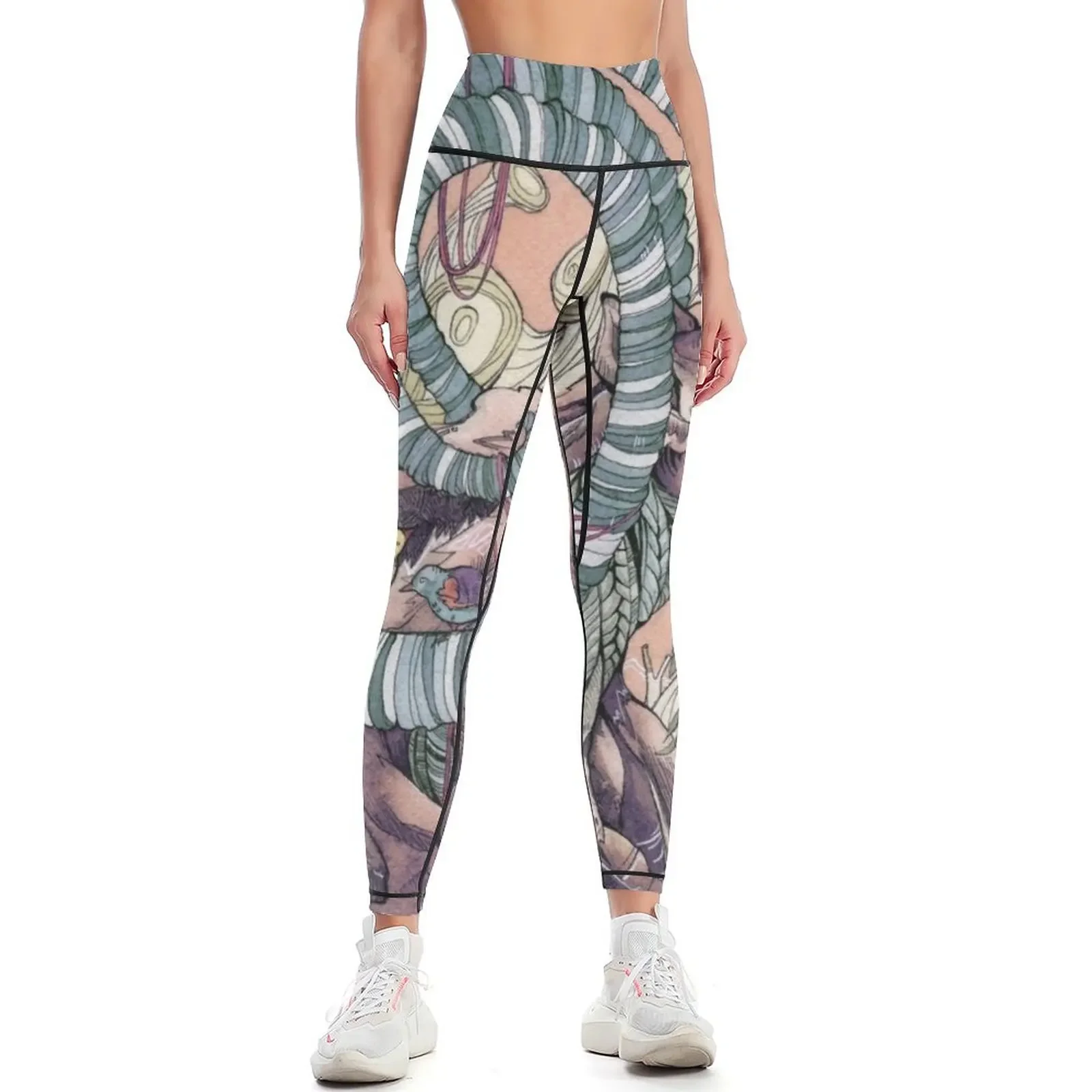 

Nubian Ibex Leggings Tight fitting woman sport set workout shorts Pants sport Womens Leggings