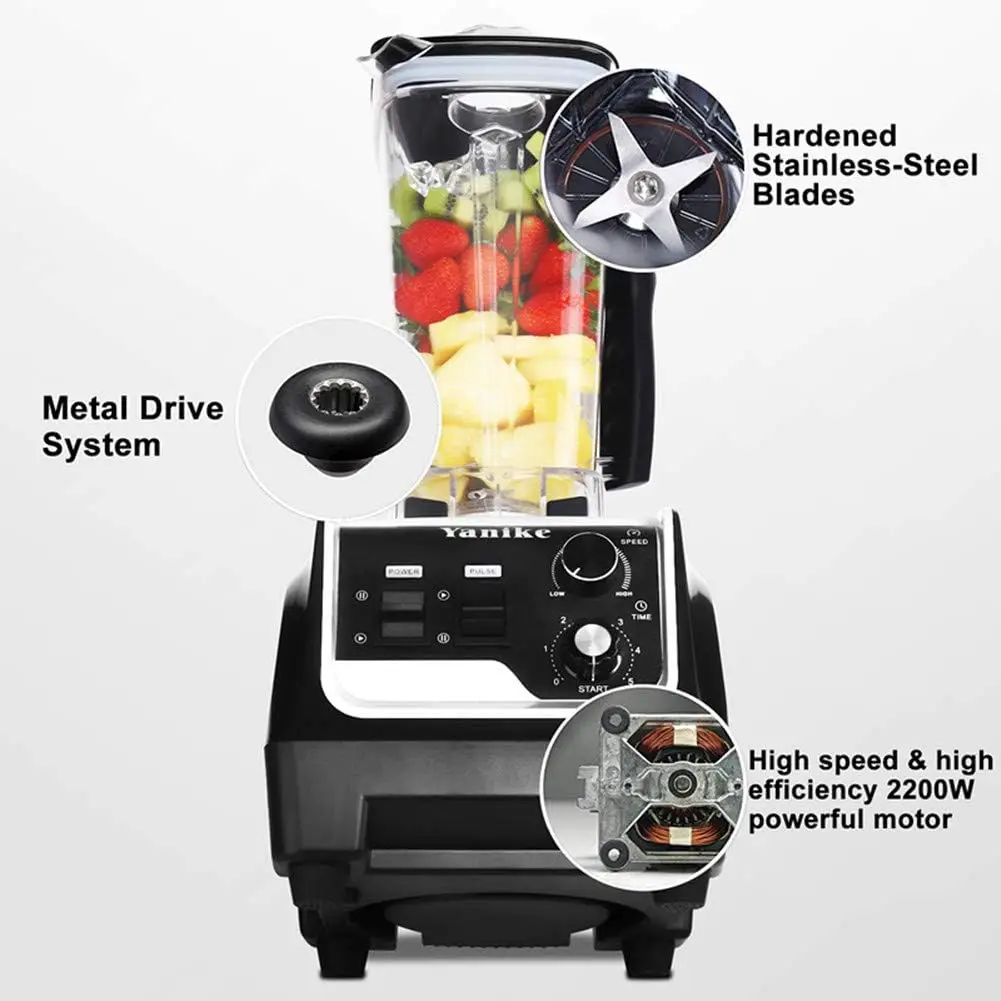 Professional Countertop Blender, 2200W High Power Commercial Blender for Shakes and Smoothies with 70Oz BPA Free Container, Buil