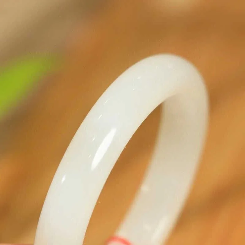 White , Hetian Women'S Natural Jade Bracelet