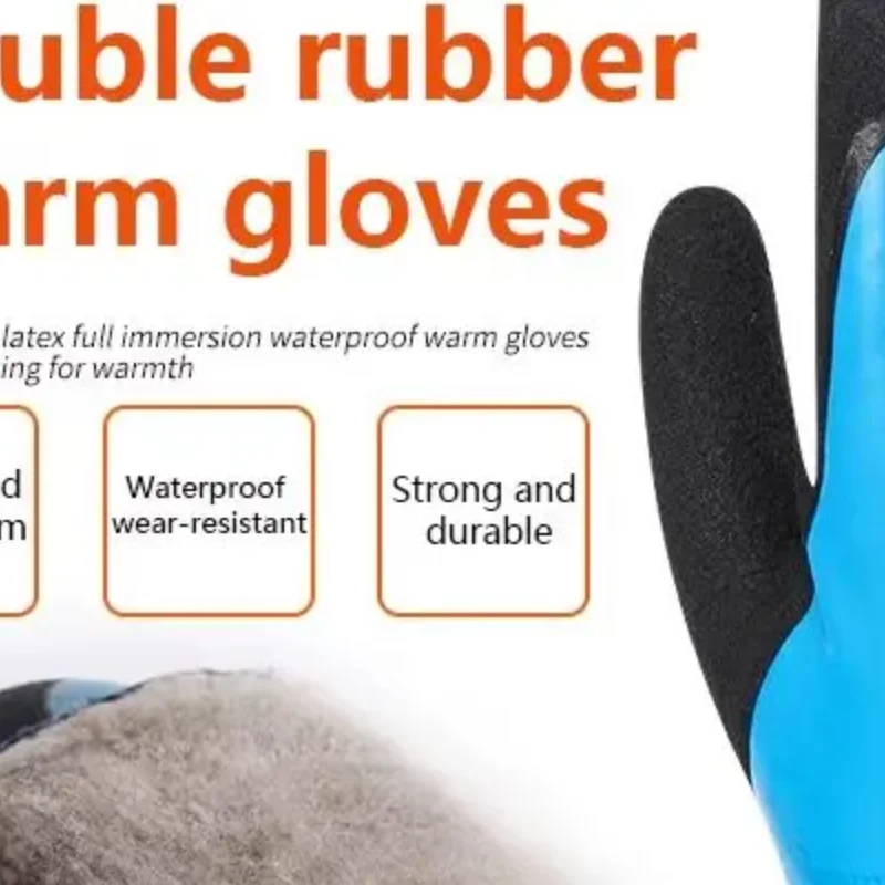 

Unisex Wear Windproof Outdoor Sport -30 Degrees Velvet Labor Protection Gloves Cold-proof Thermal Cold Storage Anti-freeze