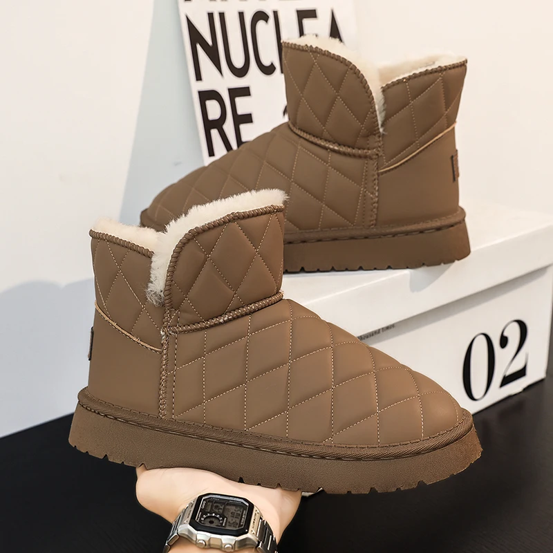 Botas de nieve para hombre, zapatos de exterior para hombre, botas de invierno de estilo novedoso para hombre, botines de senderismo, zapatos impermeables para hombre, zapatos de trabajo, calzado