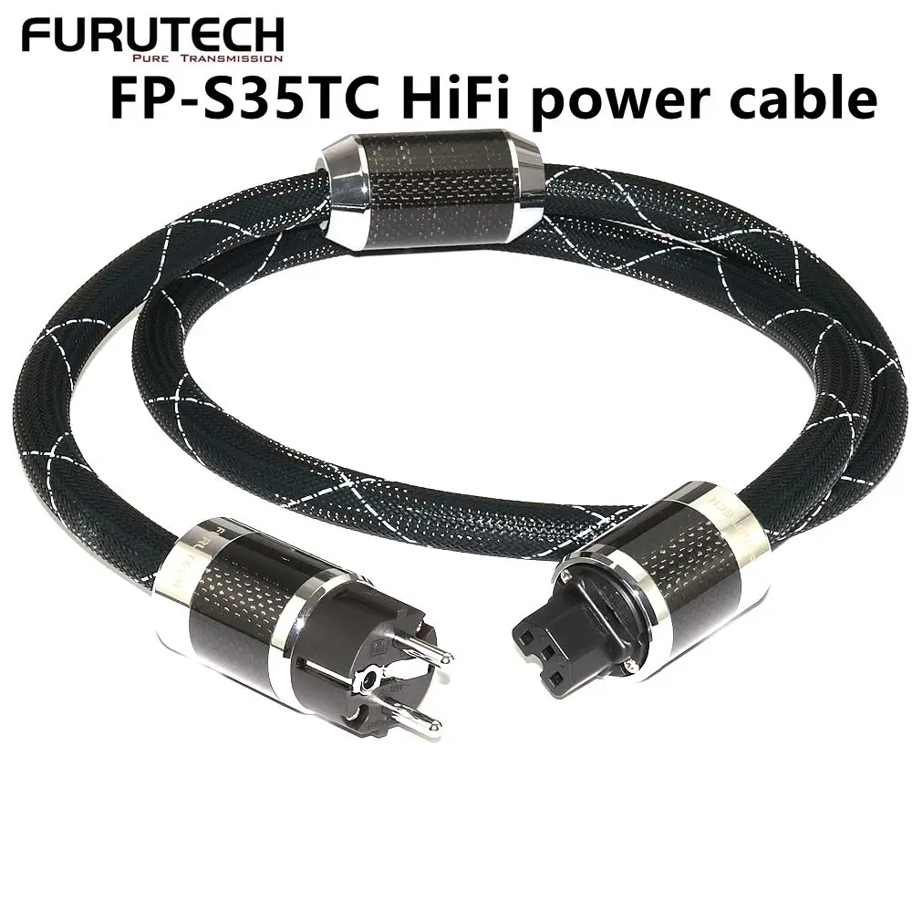 FurutechFP-S35TC  Bulk Power Wire PC Triple C Alpha OFC Shielded Low Noise High Resolution HiFi Amplifier DAC Power Cable