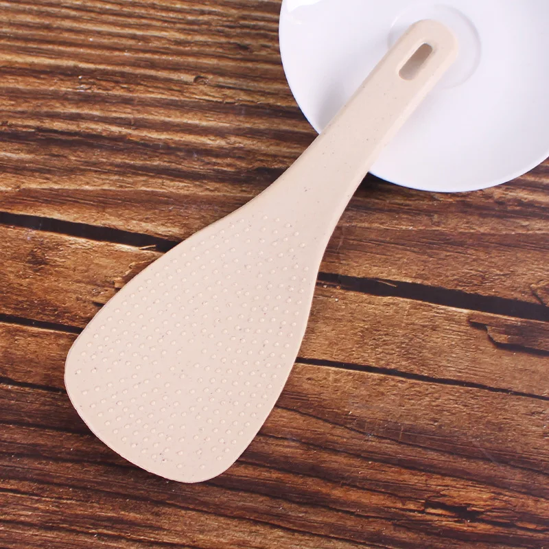 Rice Spoon Home Rice Paddle kitchen Spatula Non-stick Wheat Straw Rices Serving Cooking Utensil Tool Cookware Spoons