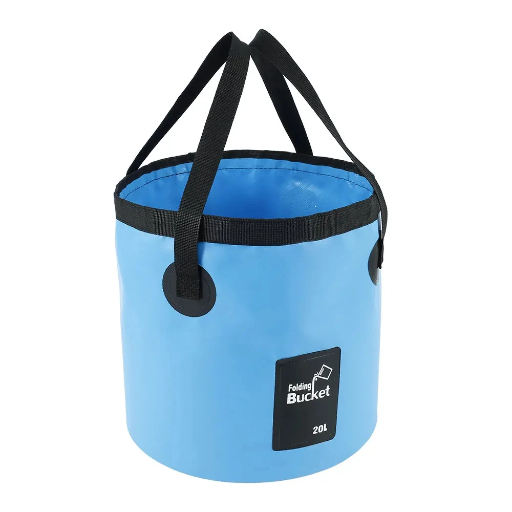 20L Waterproof Water Bags Folding Bucket Portable Outdoor Foldable Bucket Water Container Collapsible Fish Washbasin Bucket