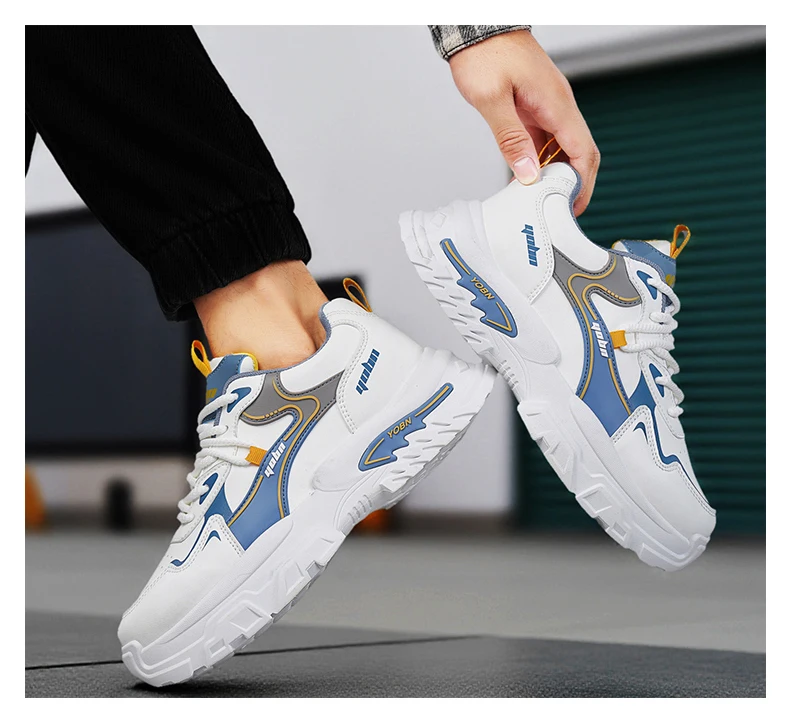 Chunky Sneakers für alle Jahreszeiten, atmungsaktiv, leicht, Outdoor-Freizeitschuhe, modische Sportschuhe mit weicher Sohle, Laufschuhe, Boardschuhe – Detail 15