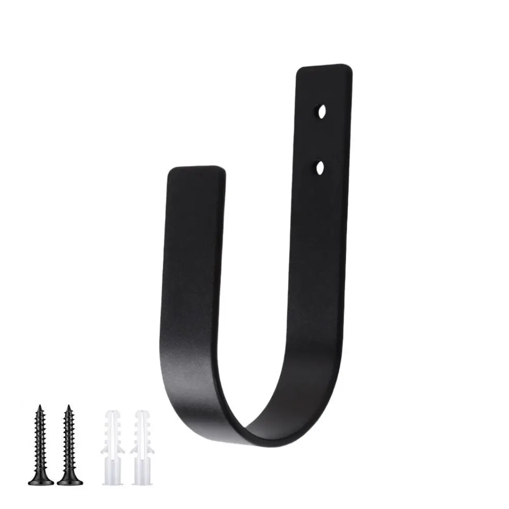 Modern U Shaped Curtain Tiebacks Heavy Duty Metal Hooks Window Treatment Holder Kitchen Paper Towel Dispenser Rack Wall