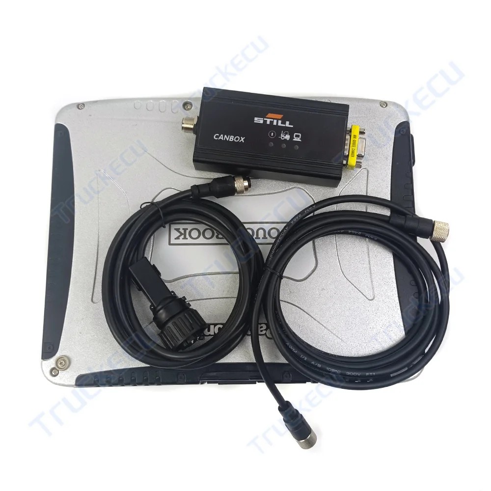 Static V8. 21 Diagnostic Scanner Canbox RS232 USB Adapter Interface 50983605400 Diagnostic Tool+CF19 Laptop