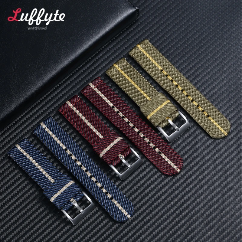 20mm 22mm Nylon Watch Strap Soft Nylon Sport Replacement Band Quick Release Universal Canvas Replacement Bracelet Watchband image 2
