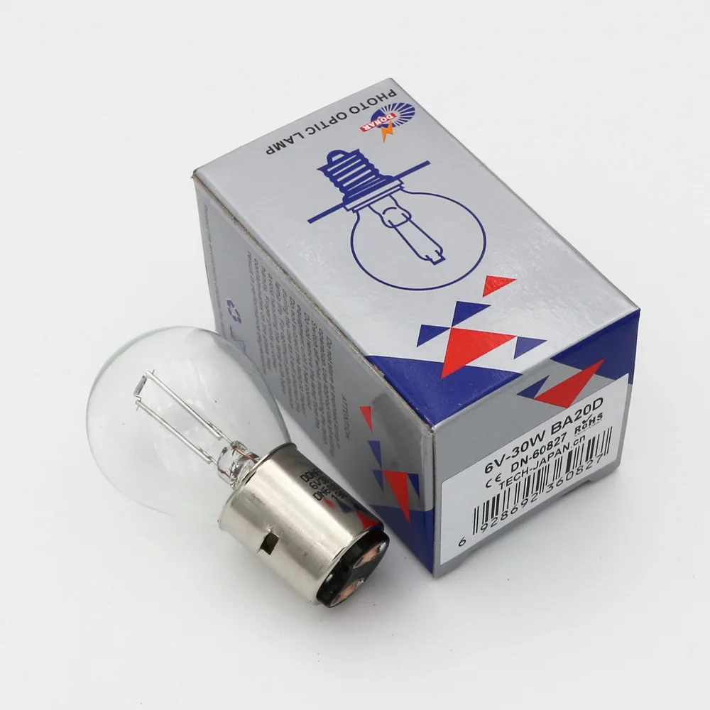 DN-60827 6V 30W BA20D Incandescent Light Bulb 6V30W Microscopy Microscope Lamp