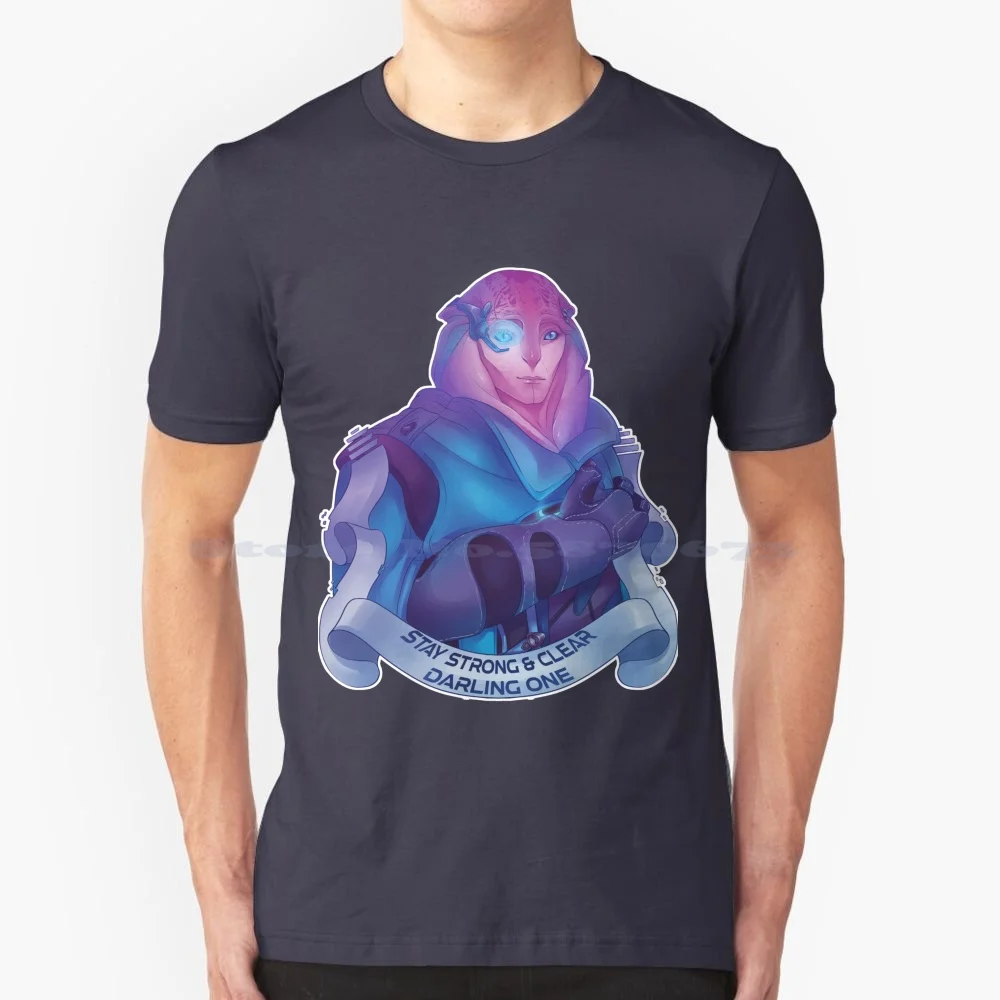 Stay Strong And Clear Pathfinder T Shirt 100% Cotton Tee Yeah Jaal Ama Darav Mass Effect Andromeda