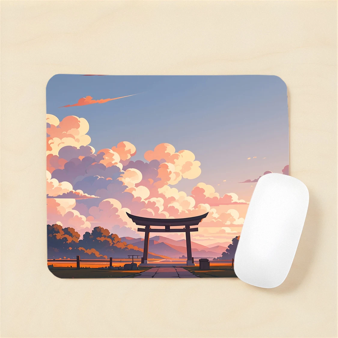 

Landscape Art series mini gaming mouse pad Rubber non-slip table mat advanced locking process durable ultra HD printing