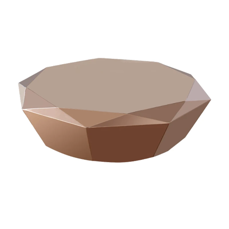 

small apartment stainless steel diamond coffee creative simple designer home living room sofa side table