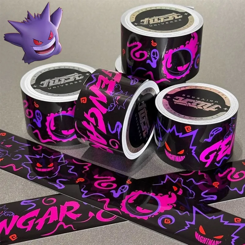 

Gengar Seal Tape аниме водонепроницаемые наклейки подарочная упаковка украшения наклейка рулон аквариум мода Васи маскирующие клейкие ленты