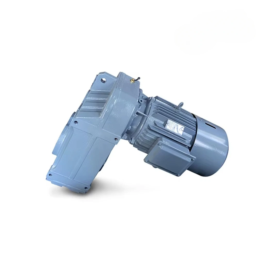 

China Factory F87 parallel solid shaft gearbox helical gear redur