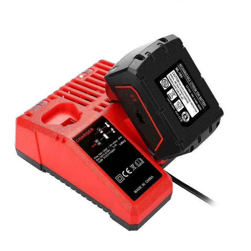 3A Li-ion Battery Charger for Milwaukee for M12 M18 48-11-1815 48-11-1828 48-11-2401 48-11-2402 EU Plug 110-240V Hight quality