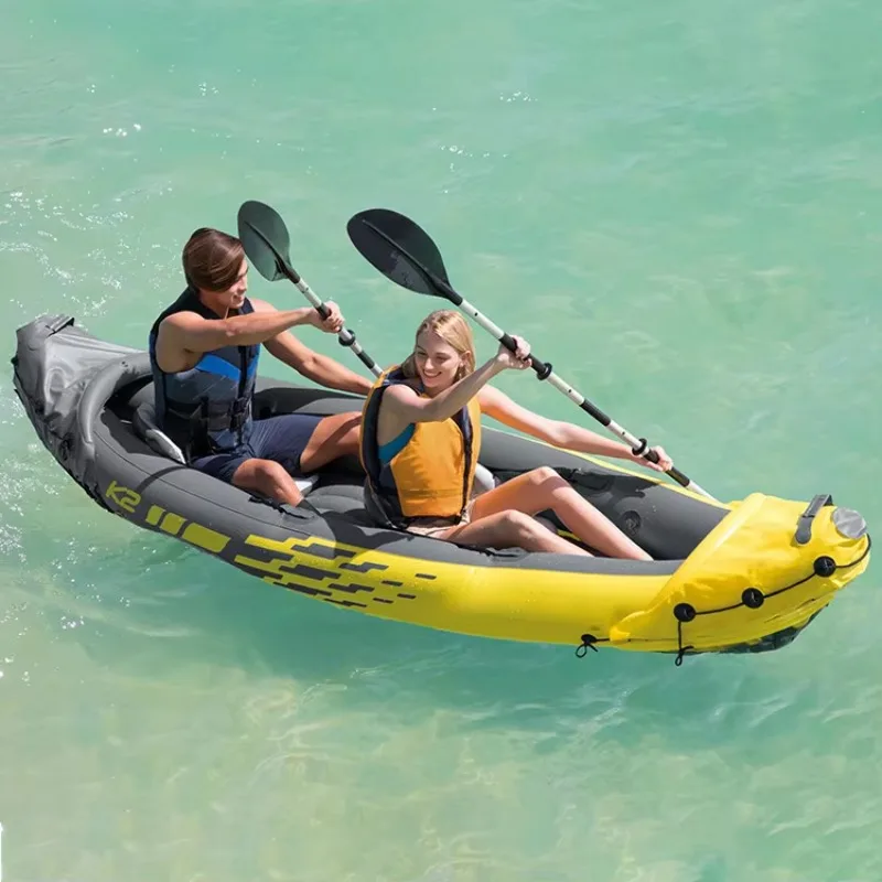 Rubber Dinghy 1-2 People Environmental PVC Outdoor Fishing Rubber Boat Rafting Kayak