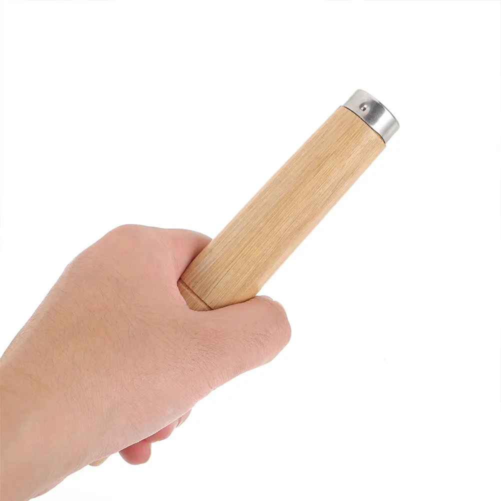 

2pcs Wooden Spatula Handle Replacement Heat Resistant Detachable Kitchen Tool Grip For Cookware Scald Proof Pan Accessory