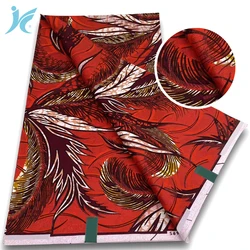 Newest Grand Super African Glitter Glam Wax Fabric 100% Cotton Ankara Wax Fabric Soft Real African Glitter Golden Fabric 6 yards
