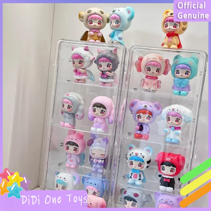 Подлинная серия Qubii Animal Castle Day & Dark Night, слепая коробка, милая мини-фигурка, коллекция, украшение для рабочего стола, модный тренд, подарок