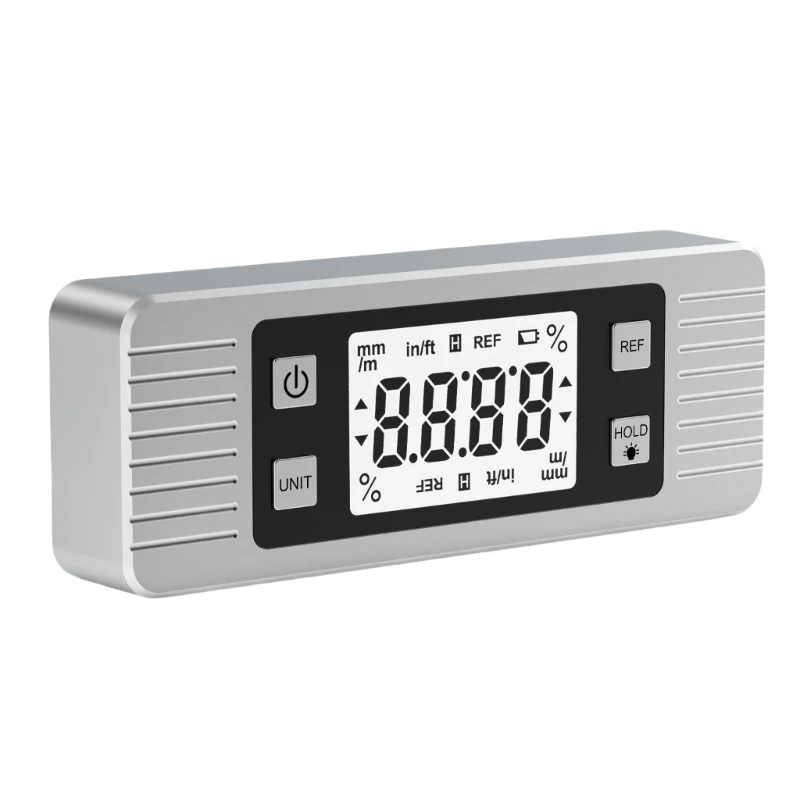 

Multiple Angles Measuring Rule ABS Digital Leveling Protractor Inclinometer with Data Hold Function Digital Angles Gauges