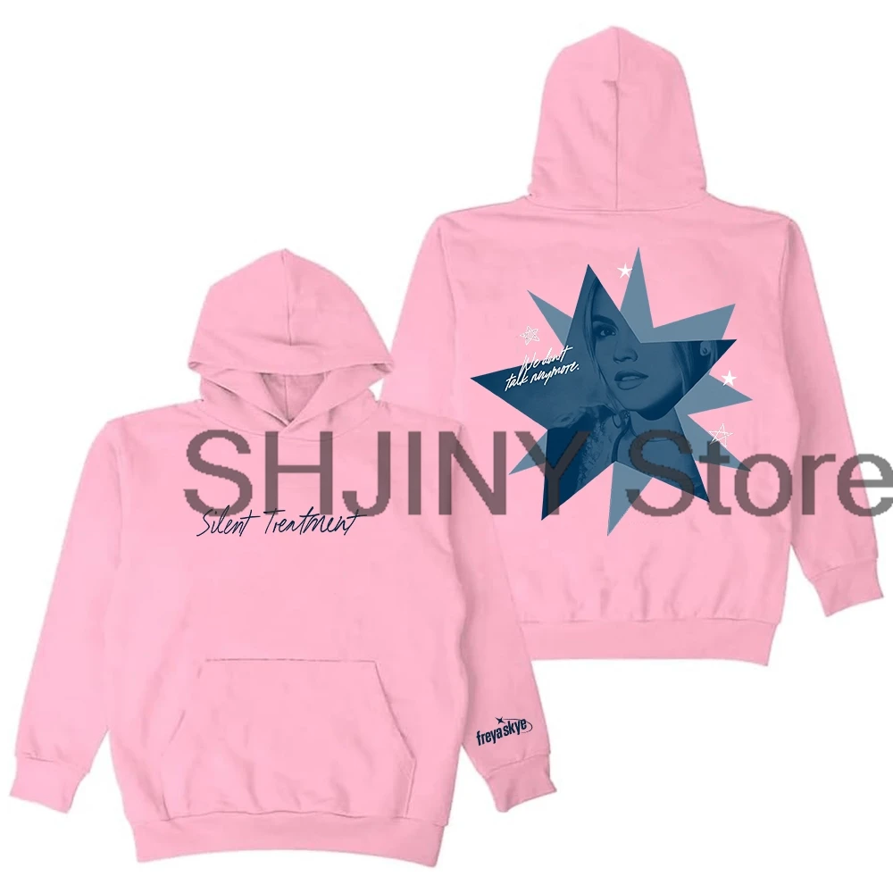 Freya Skye Silent Treatment Merch Felpa con cappuccio Manica lunga Streetwear Uomo Donna Felpe con cappuccio Abiti di moda