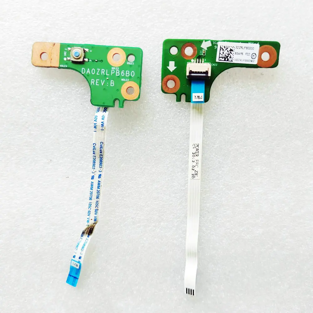 Para Acer Aspire 5349 5749 5749z placa del botón de encendido del ordenador portátil con interruptor de Cable accesorios de reparación DA0ZRLPB6B0 DAOZRLPB6BO