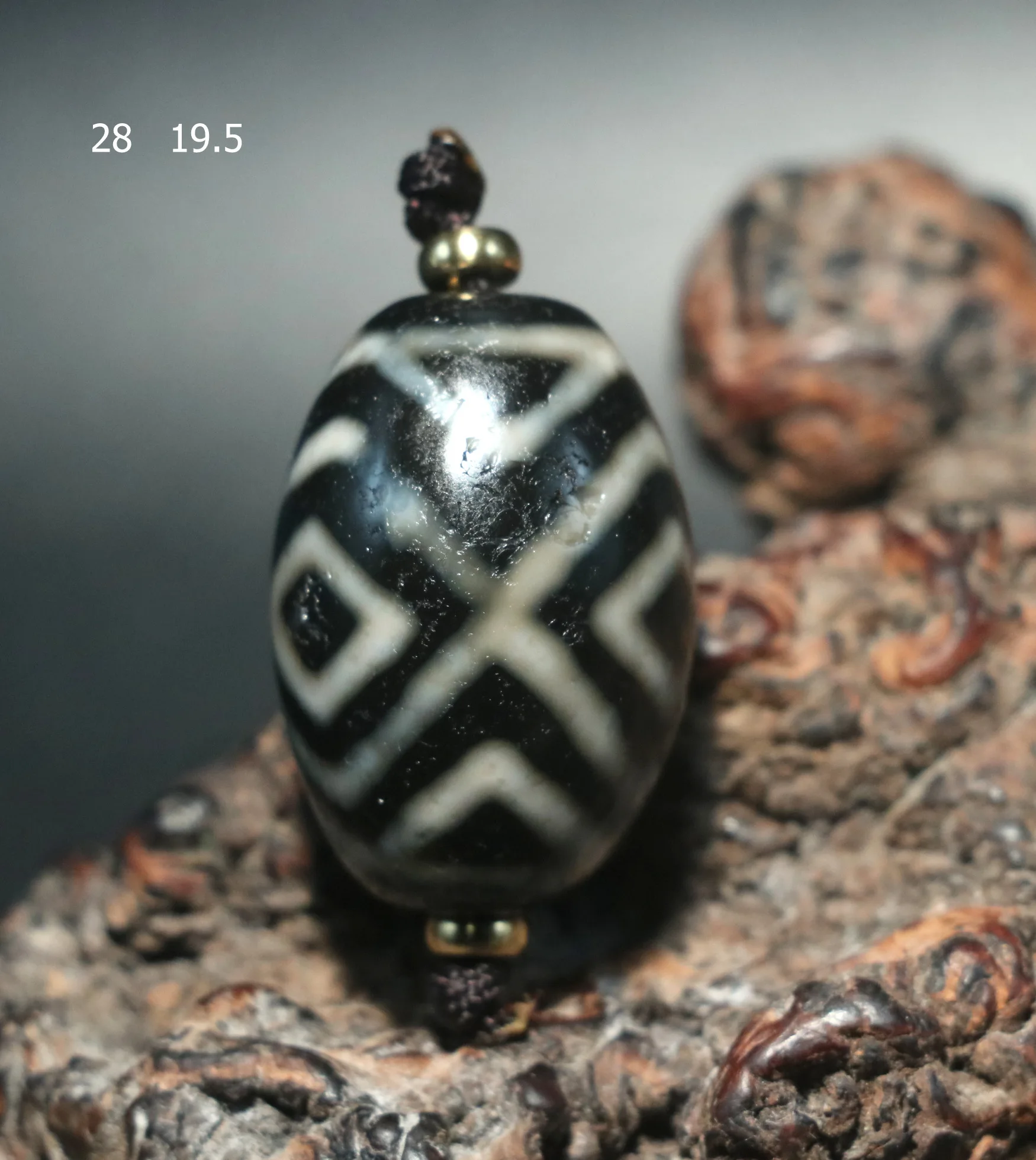 

Magic Energy Tibetan Old Agate Tiger Tooth KingKong Eyed Big Dauo dZi Bead DIY FLLZB Gemstone LKbrother Talisman