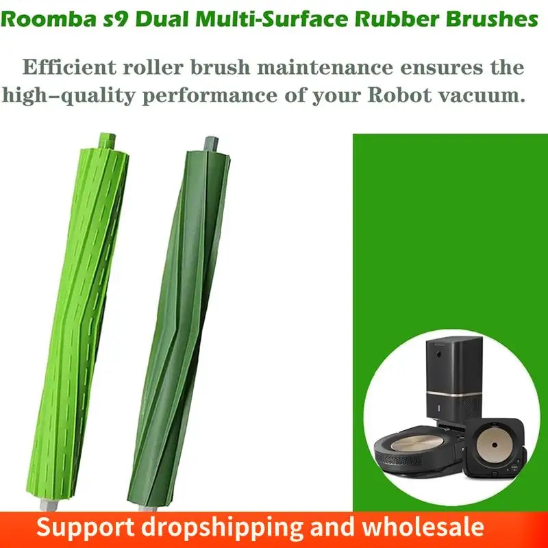 Escova de rolo de substituição aa86 para irobot roomba s9 (9150) s9 + s9 plus (9550) série s aspirador de pó escovas de rolo de borracha